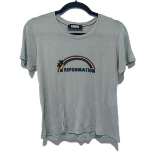 Reformation Rainbow Tshirt Tencel And Linen